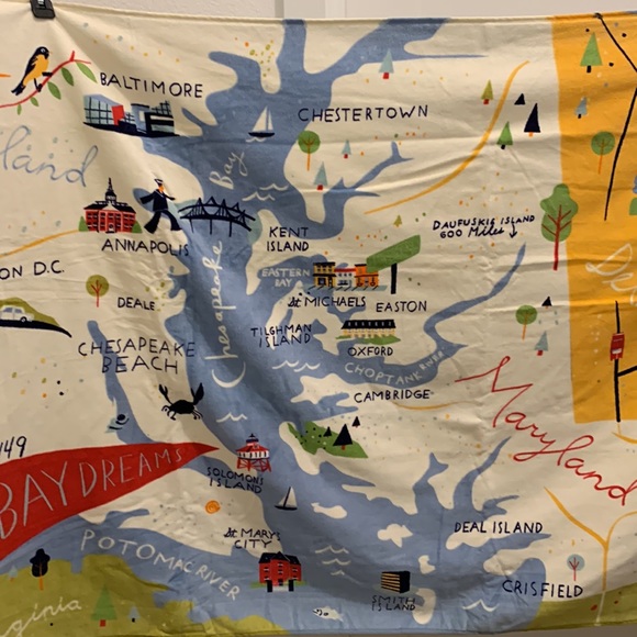 NWT Spartina 449 Bay Dreams Beach Towel - Picture 1 of 12